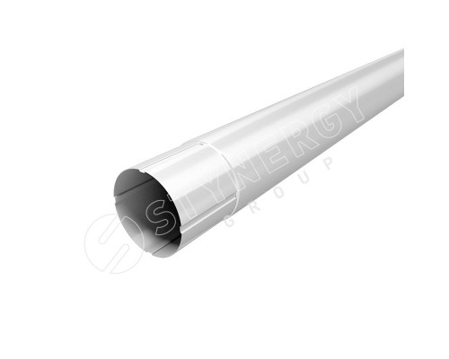 Труба круглая Stynergy 125/90 мм. 3000 мм. RAL 9003 Сигнальный белый