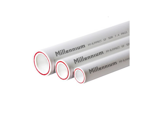 Труба полипропиленовая армированная стекловолокном PN25 Millennium 50x8,3