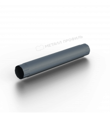 Труба соединительная Металл Профиль Foramina Freeze D100 х 1000 мм. Grey Серый
