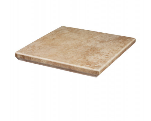 Угловая клинкерная ступень с капиносом Paradyz Ilario Beige 330 x 330 x 11 мм.