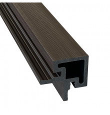 Угол для реечной панели EasyDecking Ко-Экструзия 50 х 50 х 4010 мм. Каштан