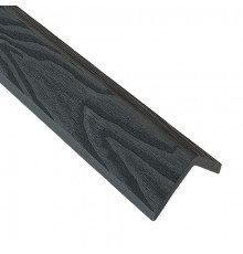 Угол EasyDecking Вуд-Икс 50 х 50 х 3010 мм. Черное дерево 3D