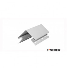 Угол наружный 80 мм. FineBer Classic Color Белый 3000 мм.