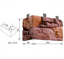 Угол наружный Каньон Сланец 190 х 90 х 119 мм. Цвет №74