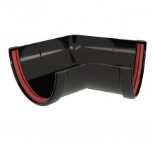 Угол желоба 135˚ ПВХ Grand Line Классика 120 RAL 9005 Черный