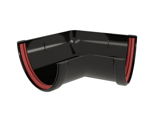 Угол желоба 135˚ ПВХ Grand Line Классика 120 RAL 9005 Черный