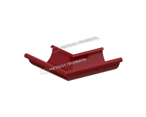 Угол желоба наружный Металл Профиль Foramina PUR D125 RAL 3005 Красное вино