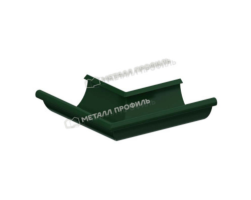 Угол желоба наружный Металл Профиль Foramina PUR D125 RAL 6005 Зеленый мох
