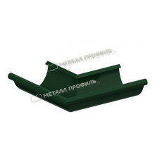 Угол желоба наружный Металл Профиль Foramina PUR D125 RAL 6005 Зеленый мох