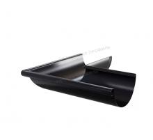 Угол желоба наружный Металл Профиль Foramina PUR D125 RAL 9005 Черный темный