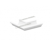 Угол желоба наружный Металл Профиль Foramina PUR D150 RAL 9010 Чистый белый