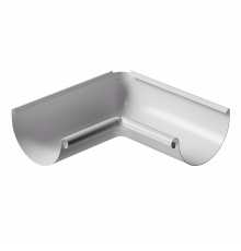 Угол желоба внутренний 90⁰ Docke STAL PREMIUM 125/90 Пломбир RAL 9010