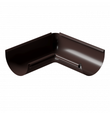 Угол желоба внутренний 90⁰ Docke STAL PREMIUM 125/90 Шоколад RAL 8019