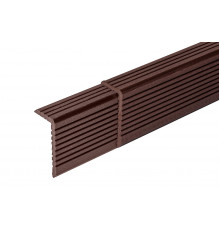 Уголок ДПК для доски Darvolex, Ecodeck, Deckron 35 x 70 x 4000 мм. Коричневый