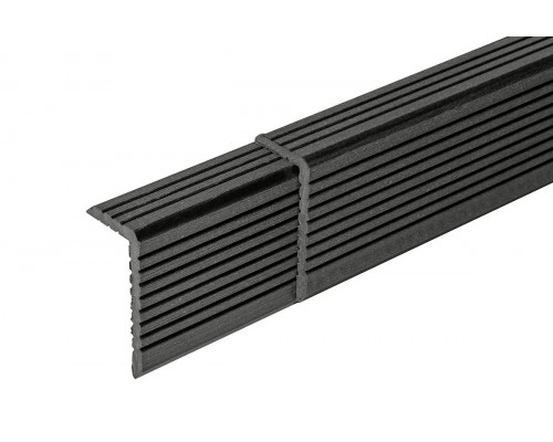 Уголок ДПК для доски Darvolex, Ecodeck, Deckron 35 x 70 x 4000 мм. Серый