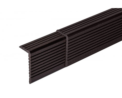 Уголок ДПК для доски Darvolex, Ecodeck, Deckron 35 x 70 x 4000 мм. Венге