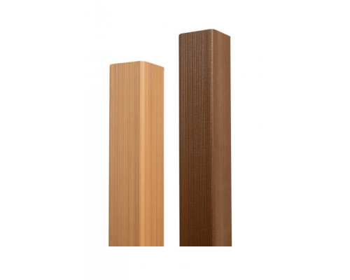 Уголок торцевой Ecodecking Скай Co-extrusion 45 х 45 х 3000 мм. Бук
