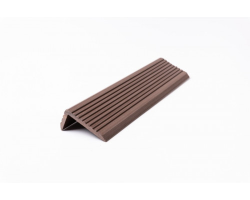 Уголок торцевой из ДПК Ecodecking Техно 70 х 35 x 3000 мм. Шоколад
