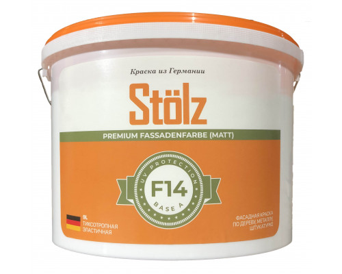 Универсальная краска для фасадов Stölz F14 (Base А), 9L