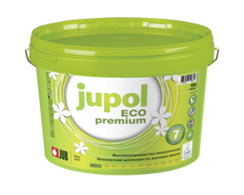 Водно-дисперсионная краска для внутренних работ JUPOL Eco premium База А (1001) 5л. (2/72)  "JUB"