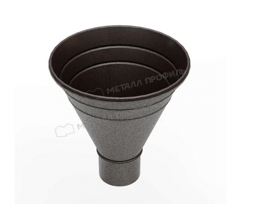 Воронка водосборная Металл Профиль Foramina Freeze D100/300 DarkBrown Темно-коричневый