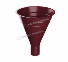 Воронка водосборная Металл Профиль Foramina PUR D100/300 RAL 3005 Красное вино