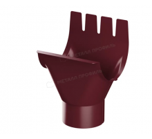 Воронка выпускная Металл Профиль Foramina PUR D125/100 RAL 3005 Красное вино