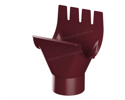 Воронка выпускная Металл Профиль Foramina PUR D125/100 RAL 3005 Красное вино