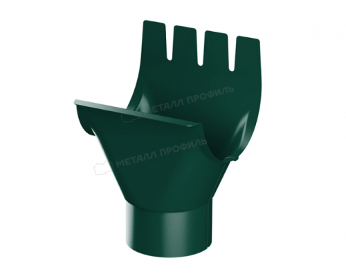 Воронка выпускная Металл Профиль Foramina PUR D125/100 RAL 6005 Зеленый мох