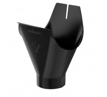 Воронка желоба Aquasystem Комфорт 125/90 RAL 9005 Черный