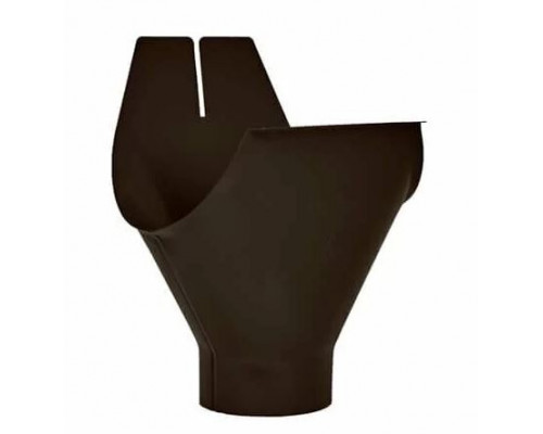Воронка желоба Aquasystem Pural Matt 125/90 RR 32 Темно-коричневый