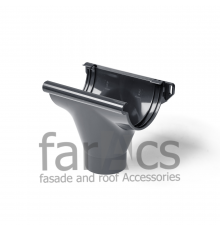 Воронка желоба FarAcs PREMIUM ПВХ 152/100 Серый графит