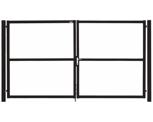 Ворота Grand Line Colority Zinc Lock 1,5 х 3,5 м. RR 32 Темно-серый