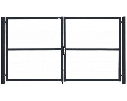 Ворота Grand Line Colority Zinc Lock 1,8 х 3,5 м. RAL 7024 Серый графит