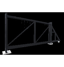 Ворота откатные Grand Line Colority Zinc 2,03 х 4,5 м. без заполнения RAL 7024 Серый графит