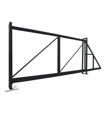 Ворота откатные Grand Line Colority Zinc 2,03 x 6,0 м. RAL 7024 Серый графит