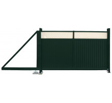 Ворота откатные Grand Line Estet Plus 2,0 х 3,5 м. RAL 6005/1013