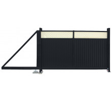 Ворота откатные Grand Line Estet Plus 2,0 х 3,5 RAL 7024/1014