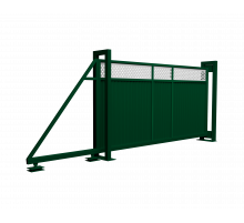 Ворота откатные Grand Line Estet Plus 2,0 х 4,5 RAL 6005/1013