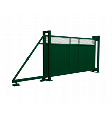 Ворота откатные Grand Line Estet Plus 2,0 х 4,5 RAL 6005/1013