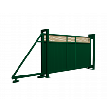 Ворота откатные Grand Line Estet Plus 2,4 х 4,5 м. RAL 6005/1014