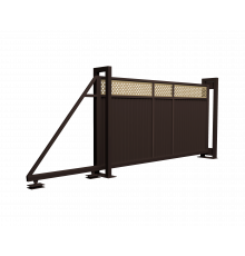 Ворота откатные Grand Line Estet Plus 2,4 х 4,5 м. RR 32/1014