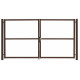 Ворота распашные Grand Line Colority Zinc Lock 1,8 х 3,5 м. RAL 8017 Коричневый шоколад