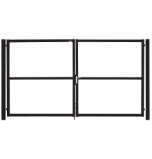 Ворота распашные Grand Line Colority Zinc Lock 2,0 х 4,0 м. RR 32 Темно-коричневый