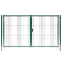 Ворота распашные Grand Line Medium New Lock 2,03 х 4,0 м. RAL 6005 Зеленый мох