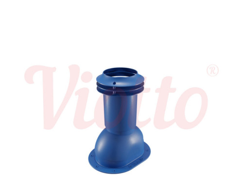 Выход канализации для фальцевой и мягкой кровли Viotto 110 х 550 мм. RAL 5005 Синий