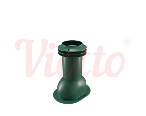 Выход канализации для фальцевой и мягкой кровли Viotto 110 х 550 мм. RAL 6005 Зеленый