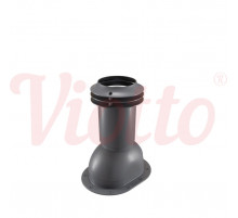 Выход канализации для фальцевой и мягкой кровли Viotto 110 х 550 мм. RAL 7024 Серый графит