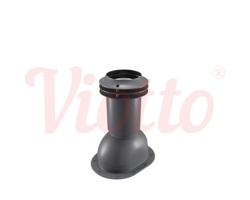 Выход канализации для фальцевой и мягкой кровли Viotto 110 х 550 мм. RAL 7024 Серый графит