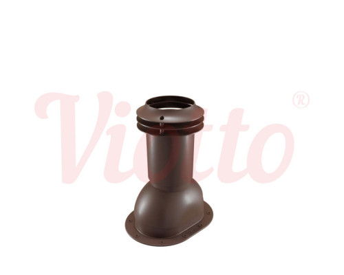 Выход канализации для фальцевой и мягкой кровли Viotto 110 х 550 мм. RAL 8017 Коричневый шоколад